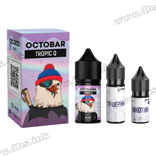 Набор для самозамеса Octobar NFT Salt 30 мл (50 мг) - Tropic Q (Манго, Папайя, Грейпфрут)