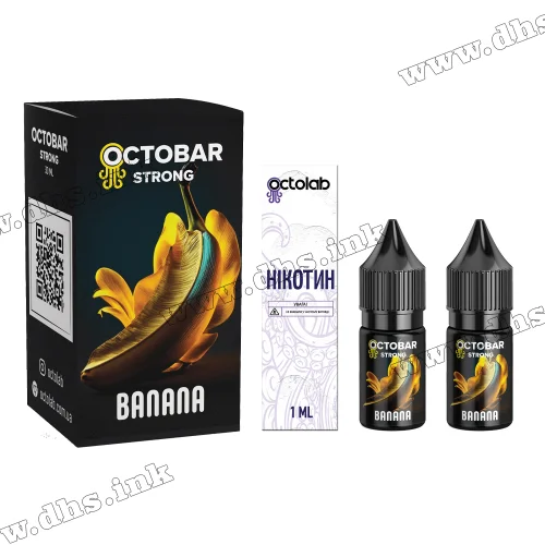 Набор для самозамеса Octobar Strong Salt 10 мл (50 мг) - Banana (Банан)