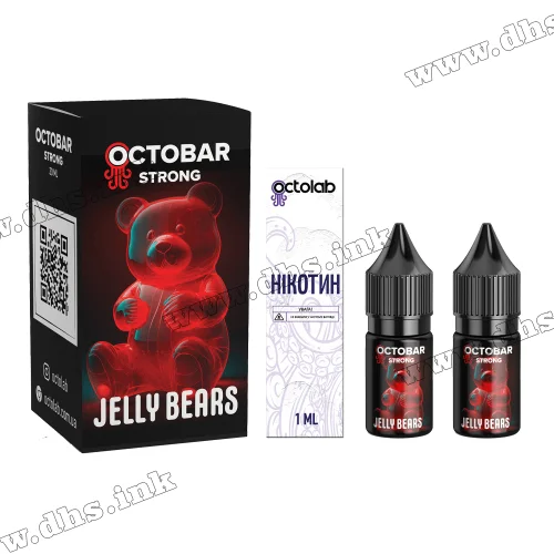 Набор для самозамеса Octobar Strong Salt 10 мл (50 мг) - Jelly Bears (Желейные Мишки)