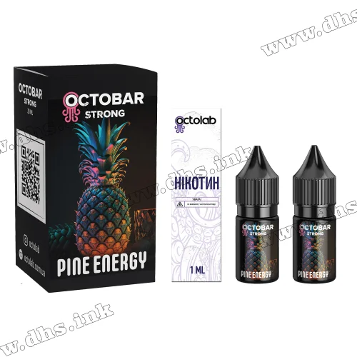 Набор для самозамеса Octobar Strong Salt 10 мл (50 мг) - Pine Energy (Ананас, Энергетик)