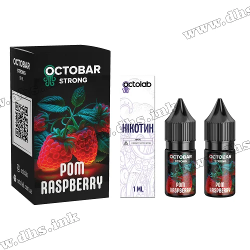 Набор для самозамеса Octobar Strong Salt 10 мл (50 мг) - Pom Raspberry (Гранат, Малина)