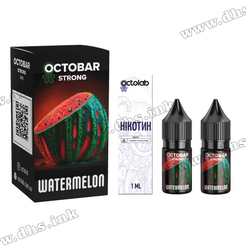 Набор для самозамеса Octobar Strong Salt 10 мл (50 мг) - Watermelon (Арбуз)