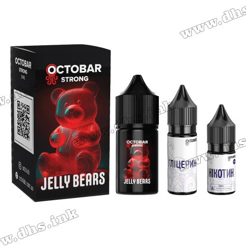 Набор для самозамеса Octobar Strong Salt 30 мл (50 мг) - Jelly Bears (Желейные Мишки)