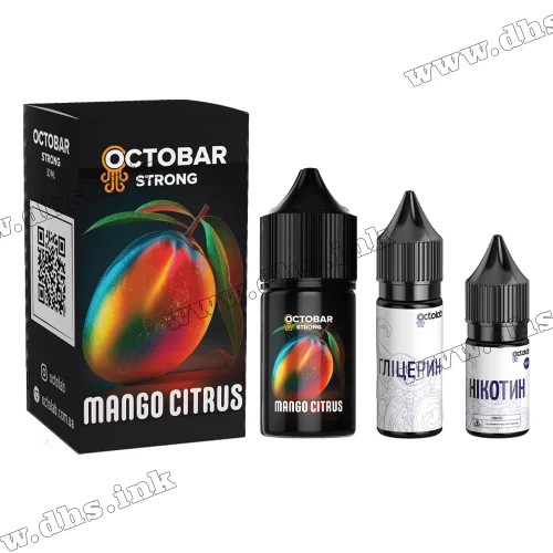 Набор для самозамеса Octobar Strong Salt 30 мл (50 мг) - Mango Citrus (Манго, Цитрус)
