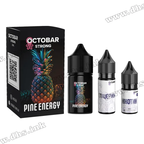 Набор для самозамеса Octobar Strong Salt 30 мл (50 мг) - Pine Energy (Ананас, Энергетик)