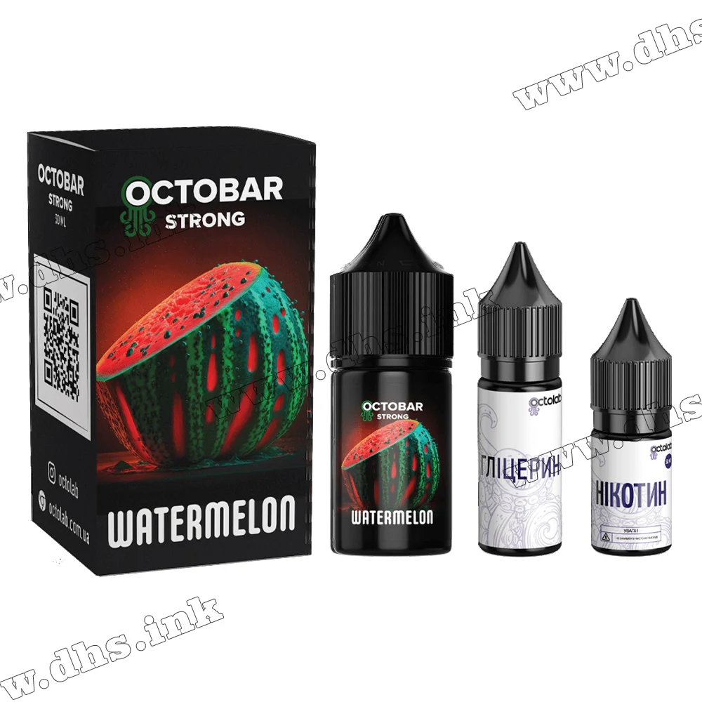Набор для самозамеса Octobar Strong Salt 30 мл (50 мг) - Watermelon (Арбуз)