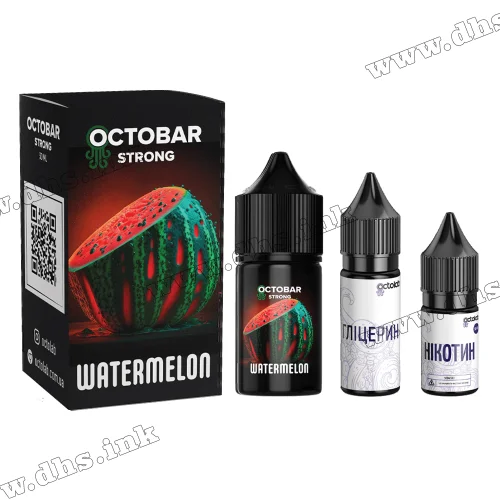 Набор для самозамеса Octobar Strong Salt 30 мл (50 мг) - Watermelon (Арбуз)