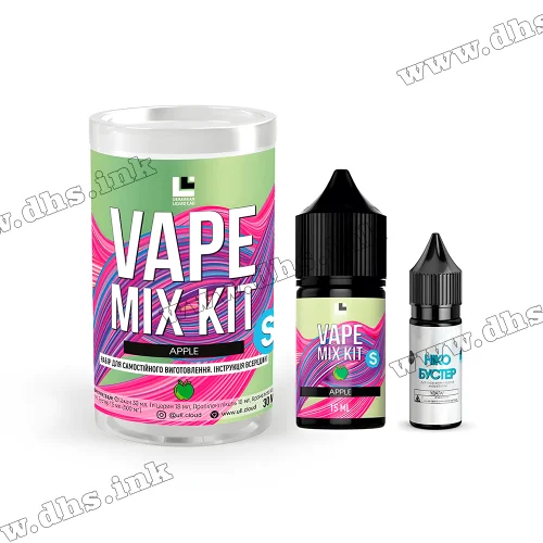 Набор для самозамеса Octobar Vape Mix Kit Salt 30 мл (50 мг) - Apple (Яблоко)