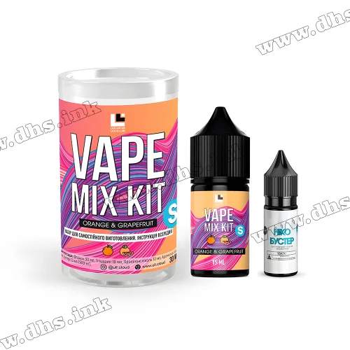 Набор для самозамеса Octobar Vape Mix Kit Salt 30 мл (50 мг) - Orange Grapefruit (Апельсин, Грейпфрут)