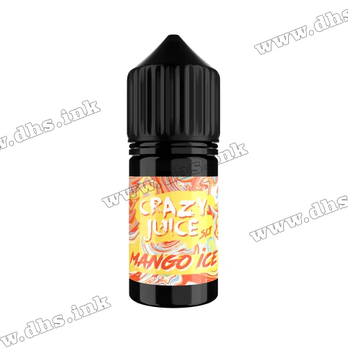 Сольова рідина Crazy Juice Salt 30 мл (50 мг) - Mango Ice (Манго, Лід)