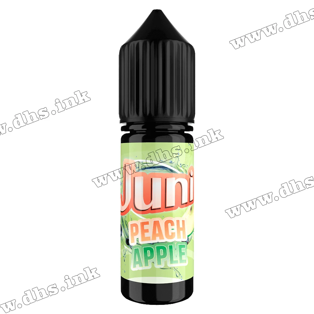 Солевая жидкость Juni Salt 15 мл (30 мг) - Peach Apple (Персик, Яблоко)