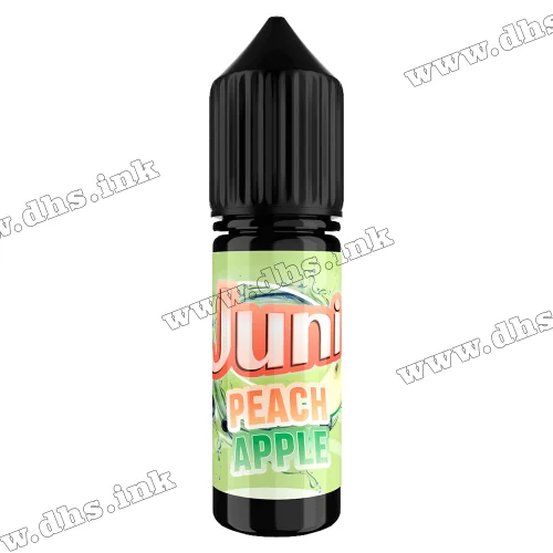 Солевая жидкость Juni Salt 15 мл (30 мг) - Peach Apple (Персик, Яблоко)