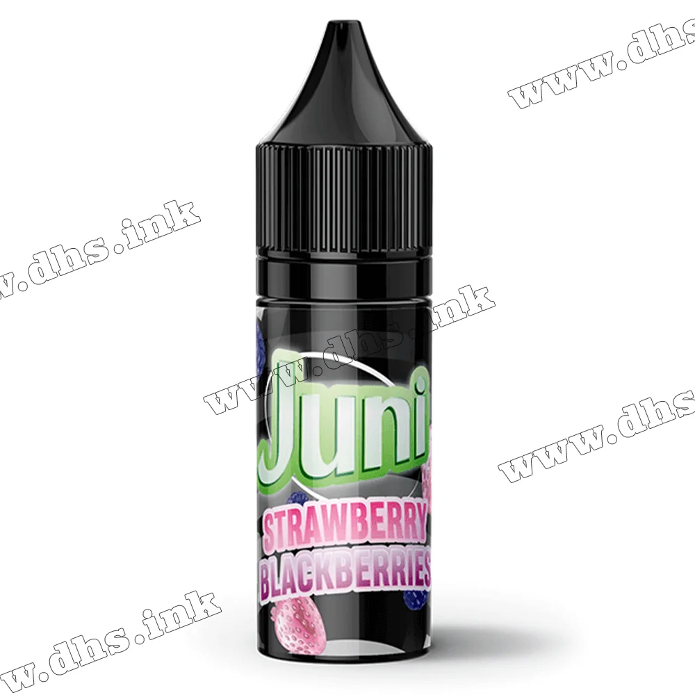 Солевая жидкость Juni Silver Ice Salt 15 мл (50 мг) - Strawberry Blackberries (Клубника, Ежевика)