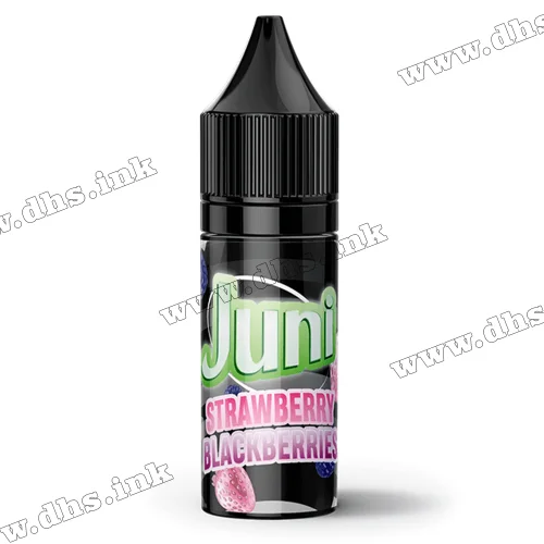 Солевая жидкость Juni Silver Ice Salt 15 мл (50 мг) - Strawberry Blackberries (Клубника, Ежевика)