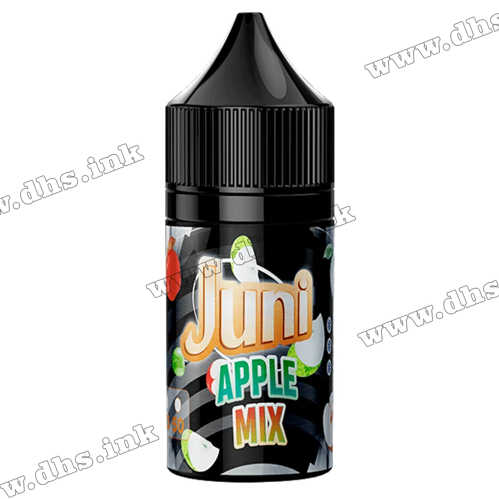 Солевая жидкость Juni Silver Ice Salt 30 мл (50 мг) - Apple Mix (Яблочный Микс)