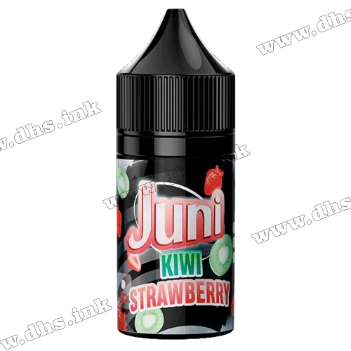Солевая жидкость Juni Silver Ice Salt 30 мл (50 мг) - Kiwi Strawberry (Киви, Клубника)