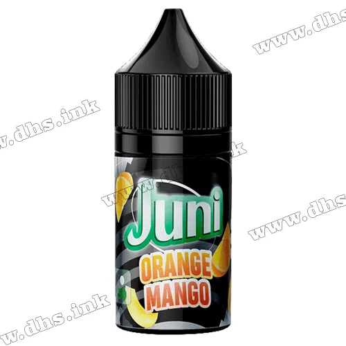 Солевая жидкость Juni Silver Ice Salt 30 мл (50 мг) - Orange Mango (Апельсин, Манго)