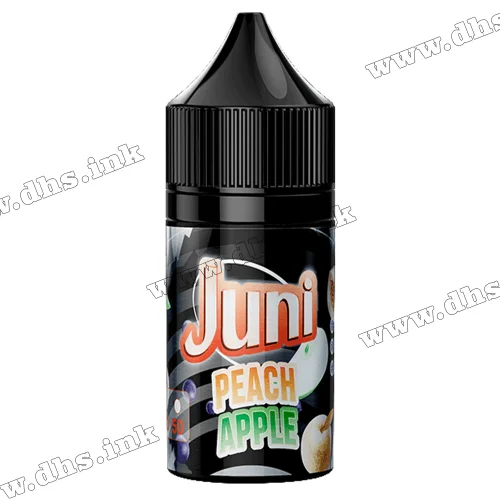 Солевая жидкость Juni Silver Ice Salt 30 мл (50 мг) - Peach Apple (Персик, Яблоко)