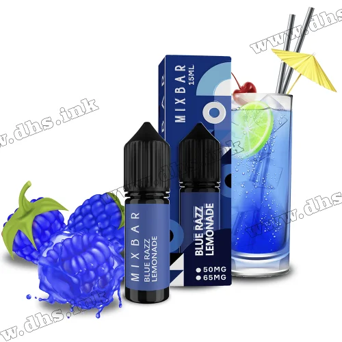 Солевая жидкость Mix Bar Salt 15 мл (65 мг) - Blue Razz Lemonade (Ягодный Лимонад)