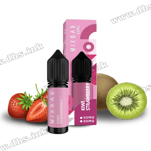 Солевая жидкость Mix Bar Salt 15 мл (65 мг) - Kiwi Strawberry (Киви, Клубника)