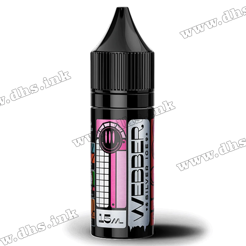 Солевая жидкость Webber Silver Ice Salt 15 мл (50 мг) - Mint Bubble Gum (Мятная Жвачка)