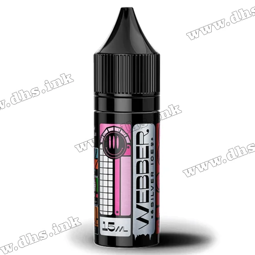 Солевая жидкость Webber Silver Ice Salt 15 мл (30 мг) - Mint Bubble Gum (Мятная Жвачка)
