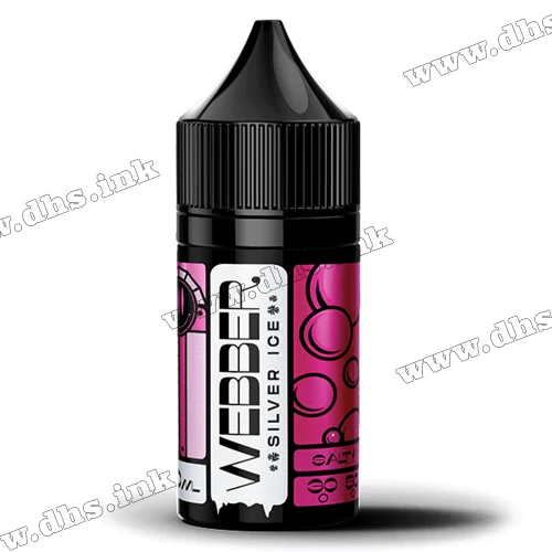 Солевая жидкость Webber Silver Ice Salt 30 мл (30 мг) - Mint Bubble Gum (Мятная Жвачка)