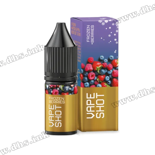 Солевая жидкость Vape Shot Salt 10 мл (65 мг) - Frozen Berries (Черника, Смородина, Клубника, Лед)