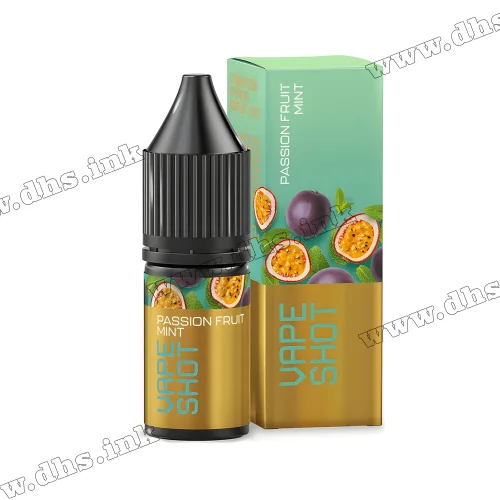 Солевая жидкость Vape Shot Salt 10 мл (65 мг) - Passion Fruit Mint (Маракуйя, Мята)