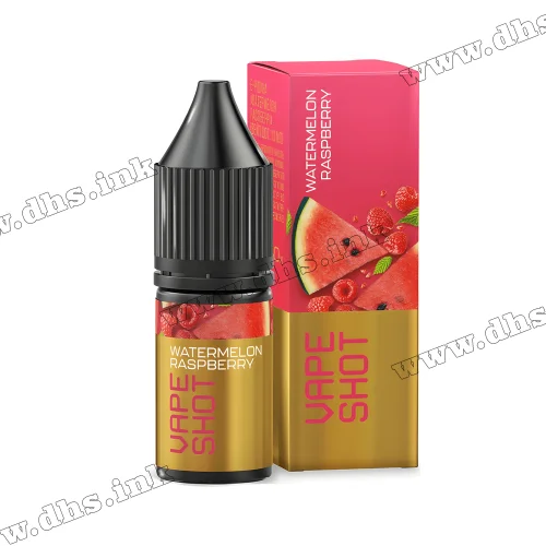 Солевая жидкость Vape Shot Salt 10 мл (65 мг) - Watermelon Raspberry (Арбуз, Малина)