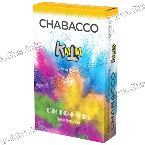 Бестабачная смесь Chabacco (Чабако) Medium - Olympic Gummy Bear (Кивано, Маракуйя, Персик) 50г
