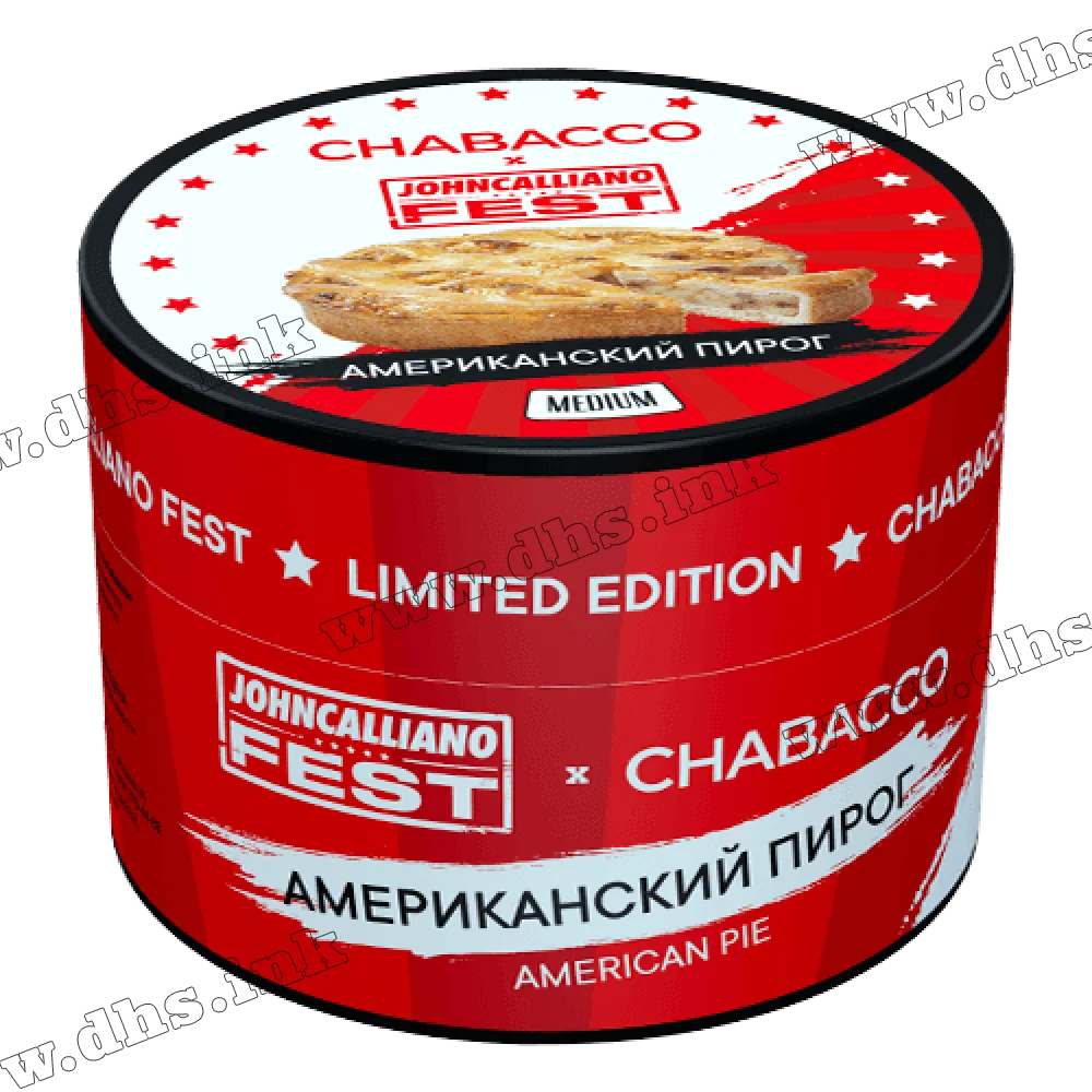 Бестабачная смесь Chabacco (Чабако) Medium - American Pie (Американский Пирог) 50г