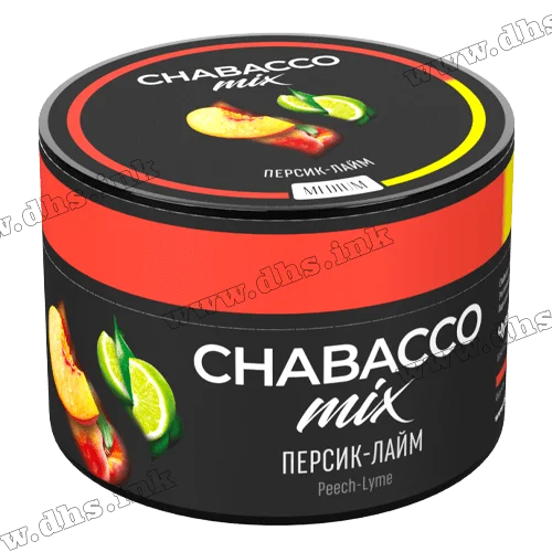 Бестабачная смесь Chabacco Mix (Чабако Микс) Medium - Peach Lime (Персик, Лайм) 50г