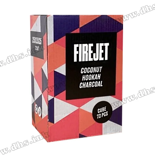 Уголь для кальяна Firejet 25 мм, 1 кг (72шт)