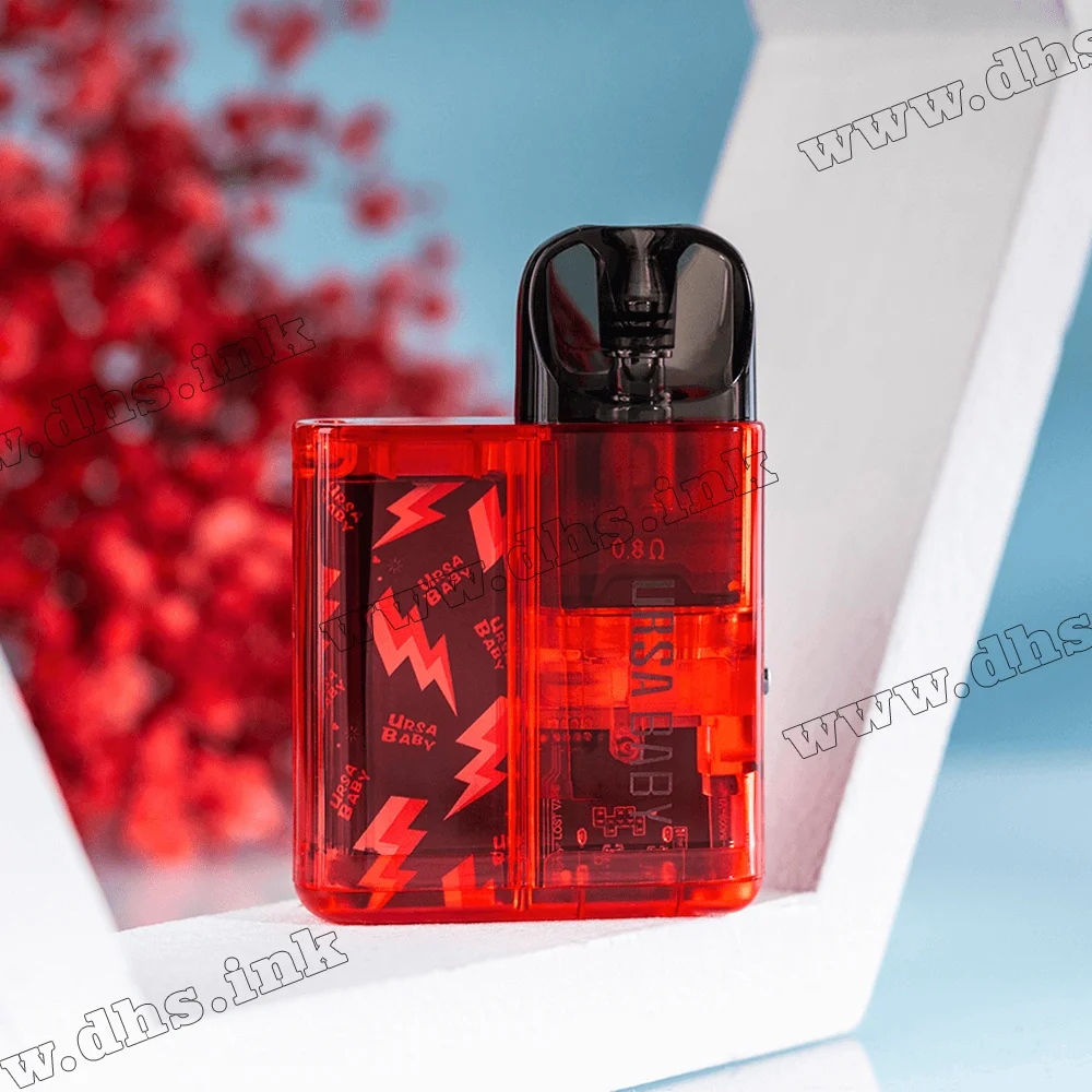 Многоразовая электронная сигарета - Lost Vape Ursa Baby Pod Kit 800 мАч (Red Clear)