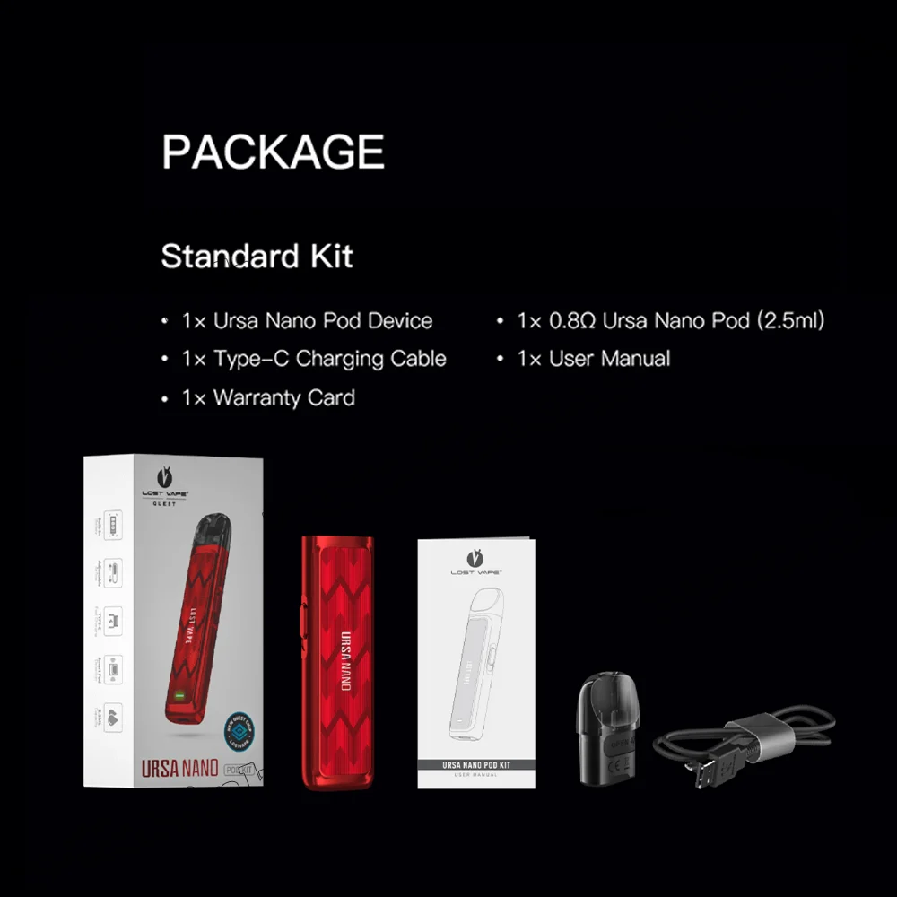 Многоразовая электронная сигарета - Lost Vape Ursa Nano Pod Kit 800 мАч (Evil Spirits)