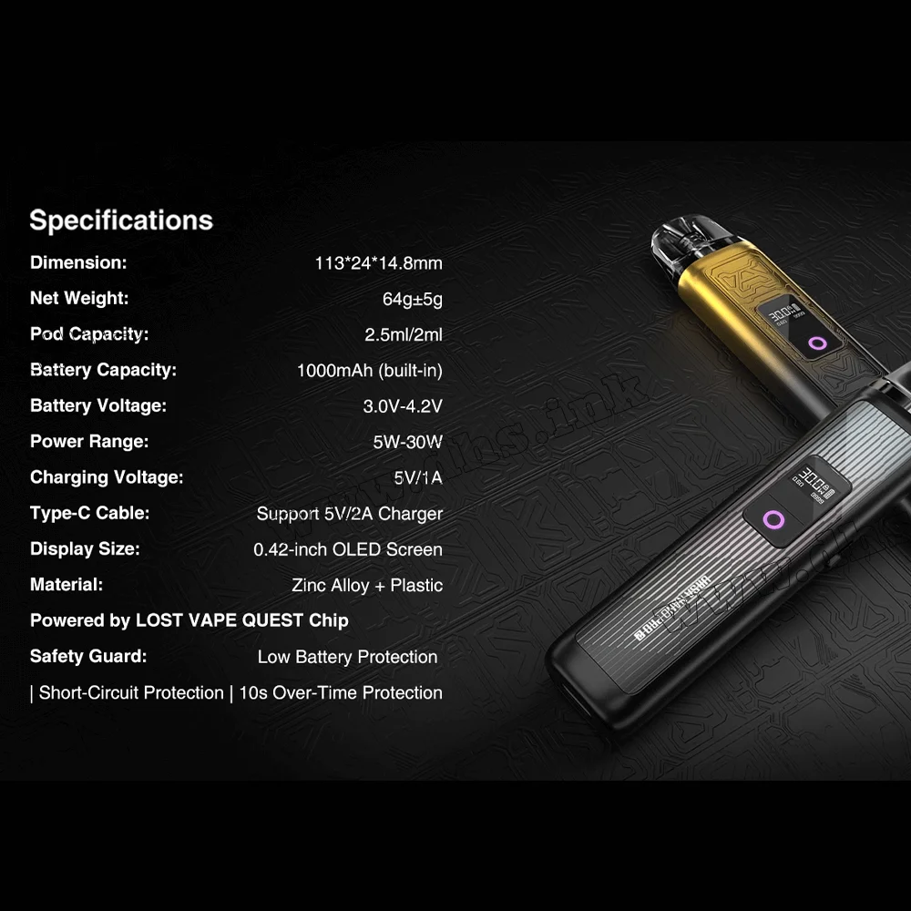 Многоразовая электронная сигарета - Lost Vape Ursa Nano Pro 2 Pod Kit 1000 мАч (Purple Mecha)