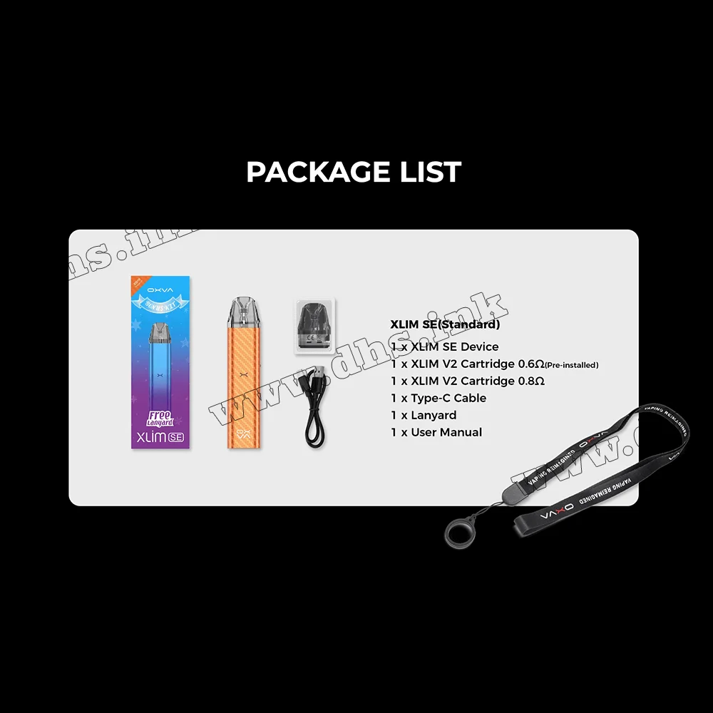 Многоразовая электронная сигарета - OXVA Xlim SE Pod Kit 900 мАч (Space Grey)