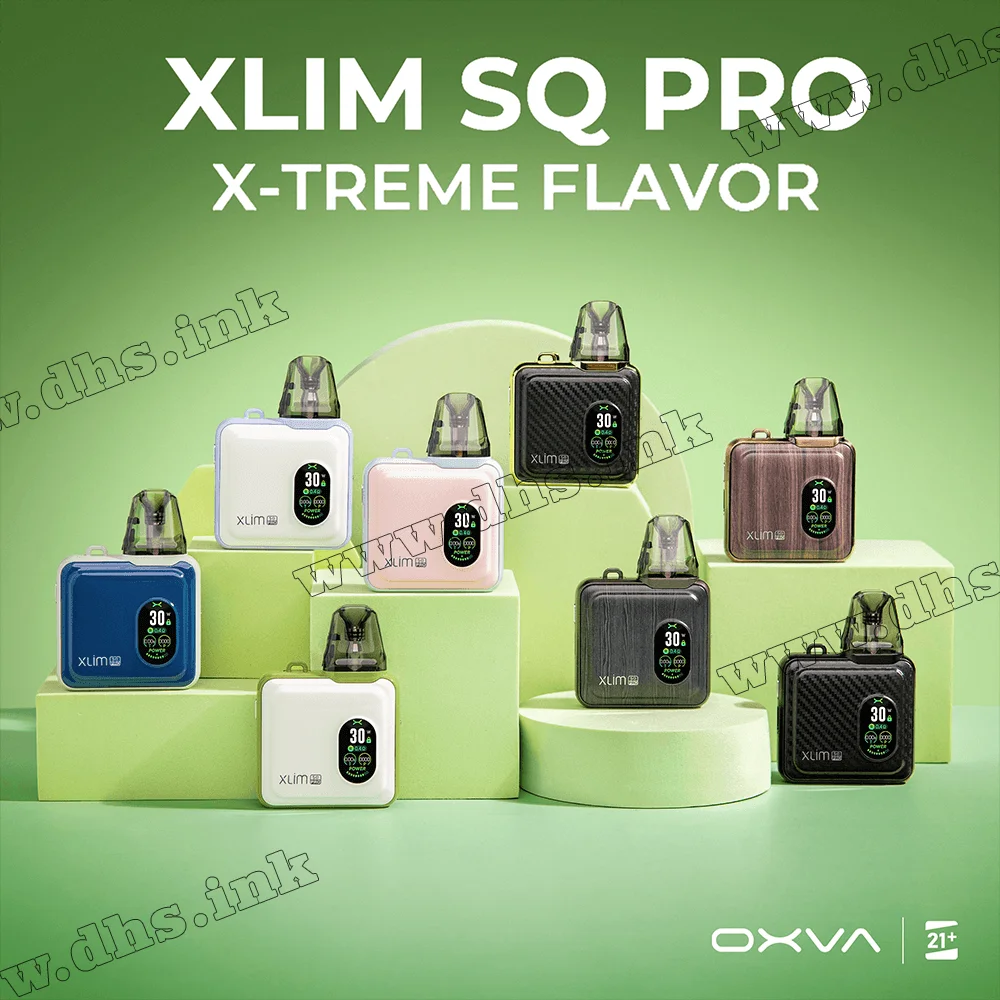 Многоразовая электронная сигарета - OXVA Xlim SQ Pro Pod Kit 1200 мАч (Spring White)