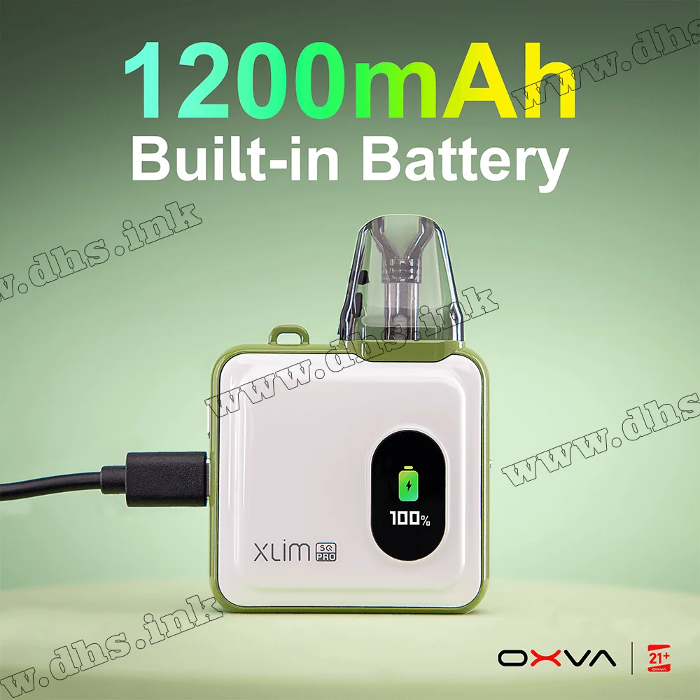 Многоразовая электронная сигарета - OXVA Xlim SQ Pro Pod Kit 1200 мАч (Spring White)