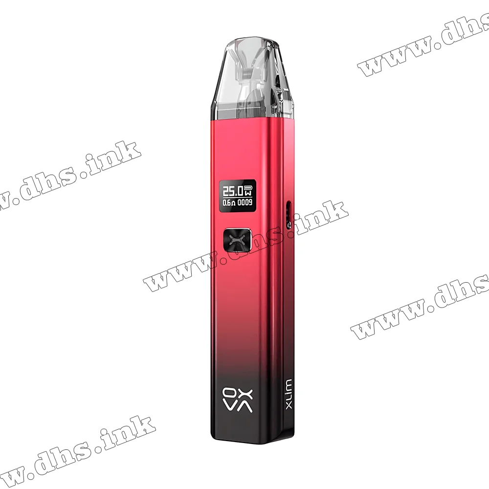 Многоразовая электронная сигарета - OXVA Xlim V 2 Pod Kit 900 мАч (Shiny Black Red)