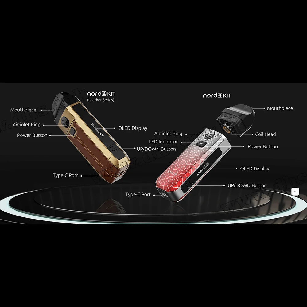Многоразовая электронная сигарета - Smok Nord 4 80W 2000 мАч (Fluid 7 Color)