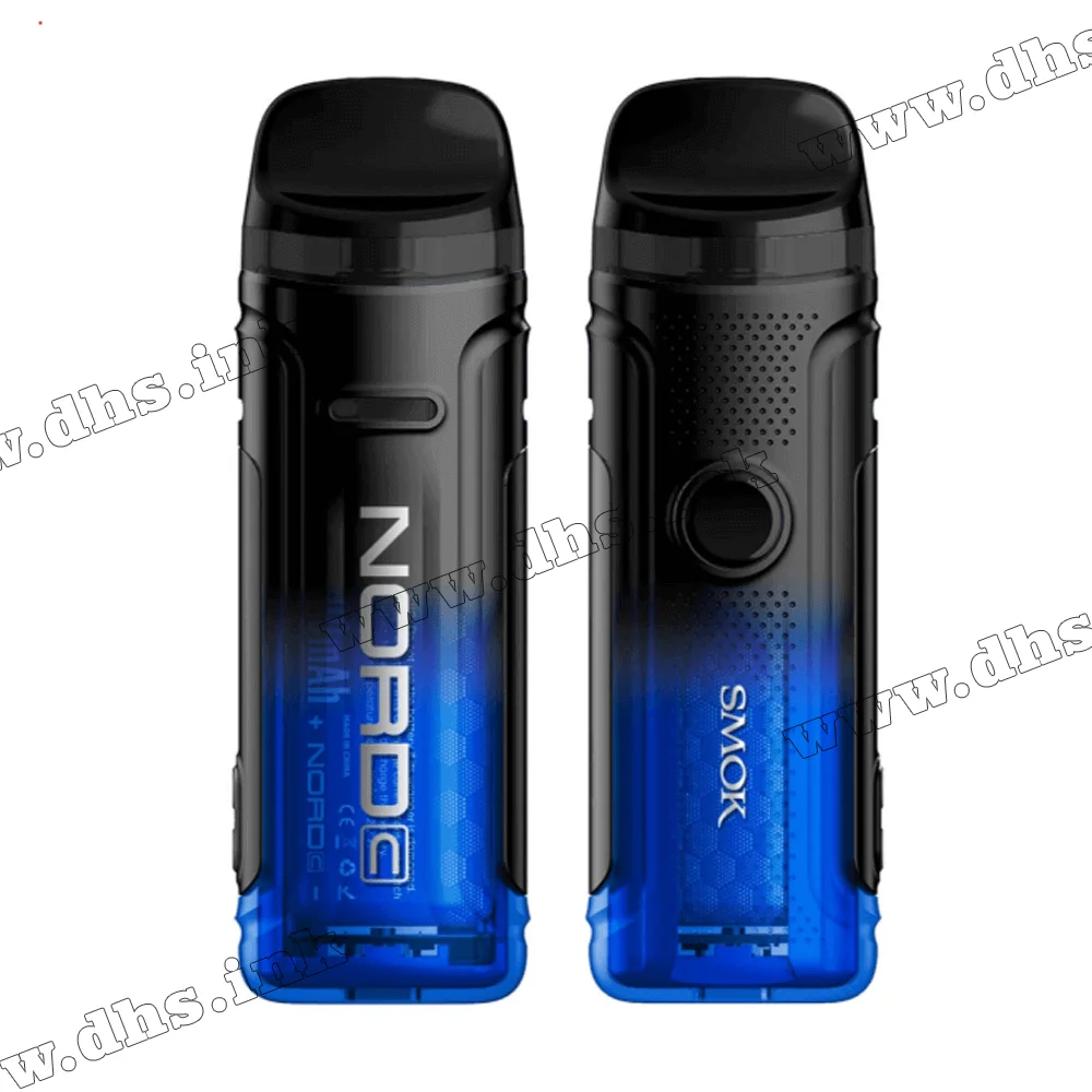 Многоразовая электронная сигарета - Smok Nord C 1800 мАч (Transparent Blue)
