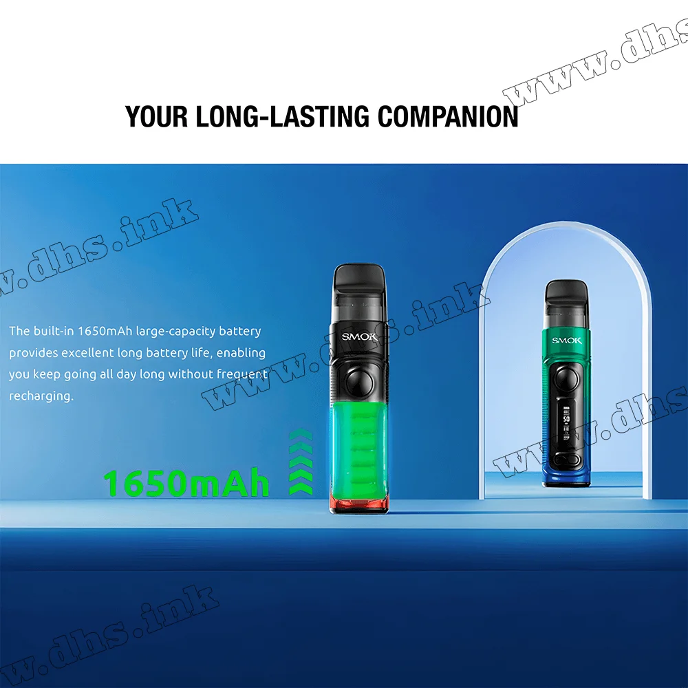 Многоразовая электронная сигарета - Smok RPM C 1650 мАч (Green Blue)
