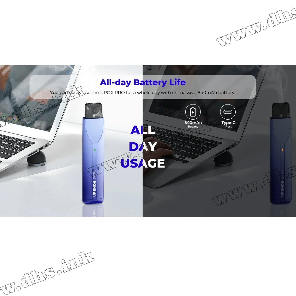 Многоразовая электронная сигарета - Upends Upox Pro Pod Kit 840 мАч (Polar White)