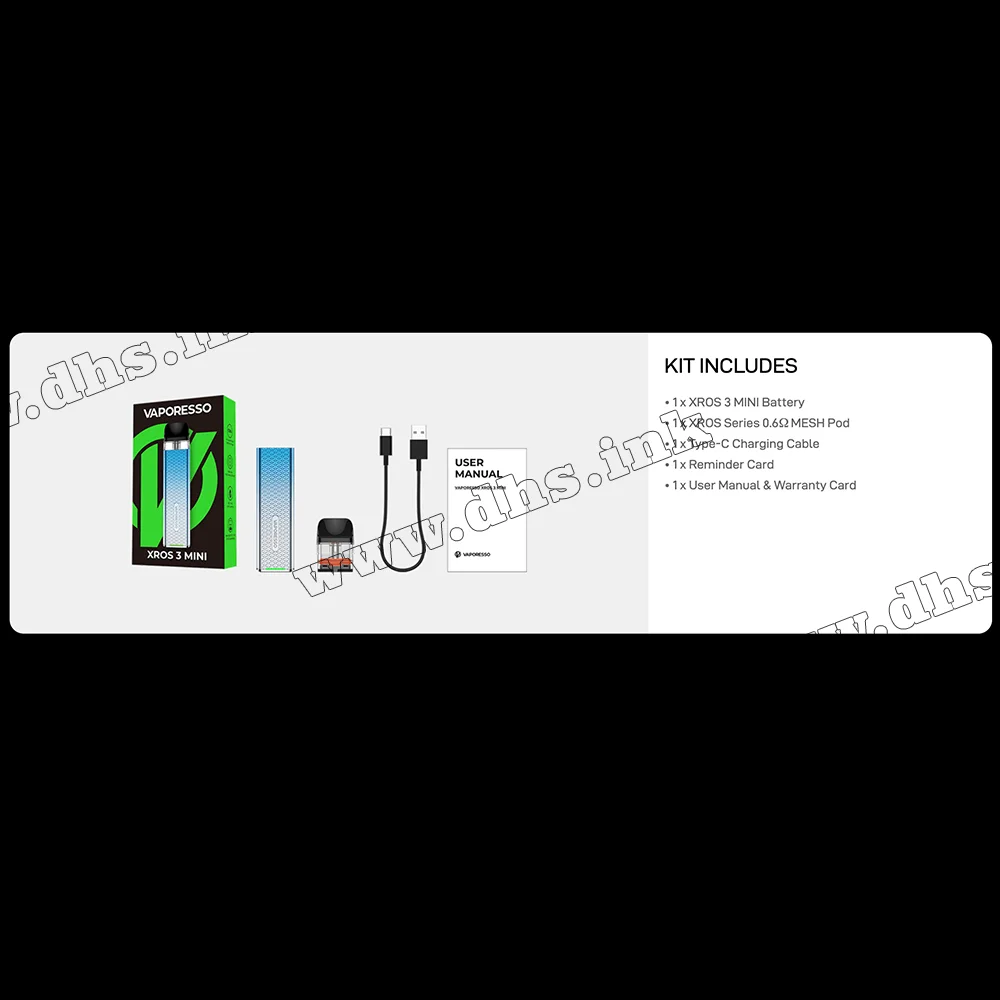 Многоразовая электронная сигарета - Vaporesso Xros 3 Mini Pod Kit 1000 мАч (Space Grey)