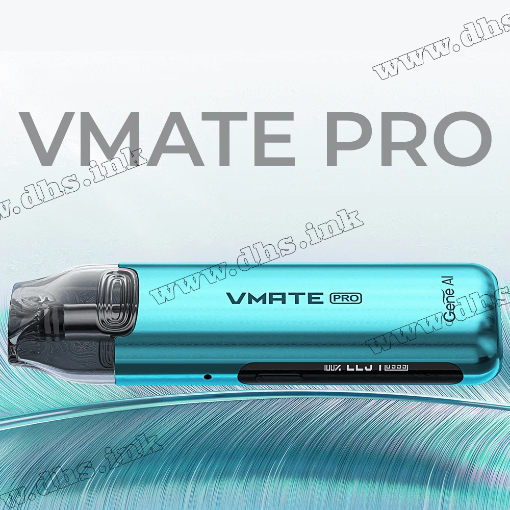 Многоразовая электронная сигарета - Voopoo VMATE Pro Pod Kit 900 мАч (Mint Blue)