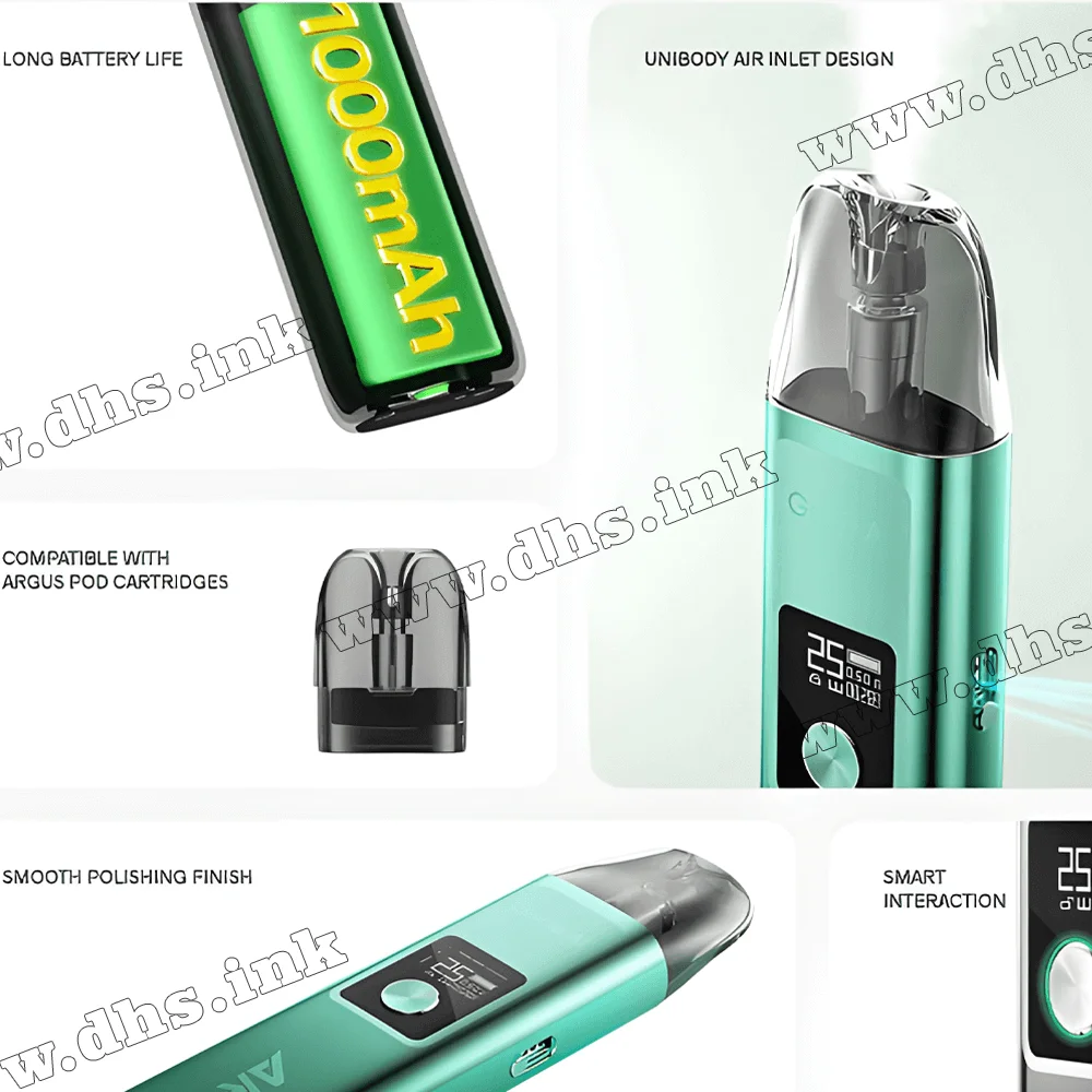 Многоразовая электронная сигарета - Voopoo Argus G Pod Kit 1000 мАч (Aurora Blue)