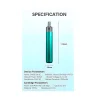 Многоразовая электронная сигарета - Voopoo Doric 20 SE Pod Kit 1200 мАч (Green)