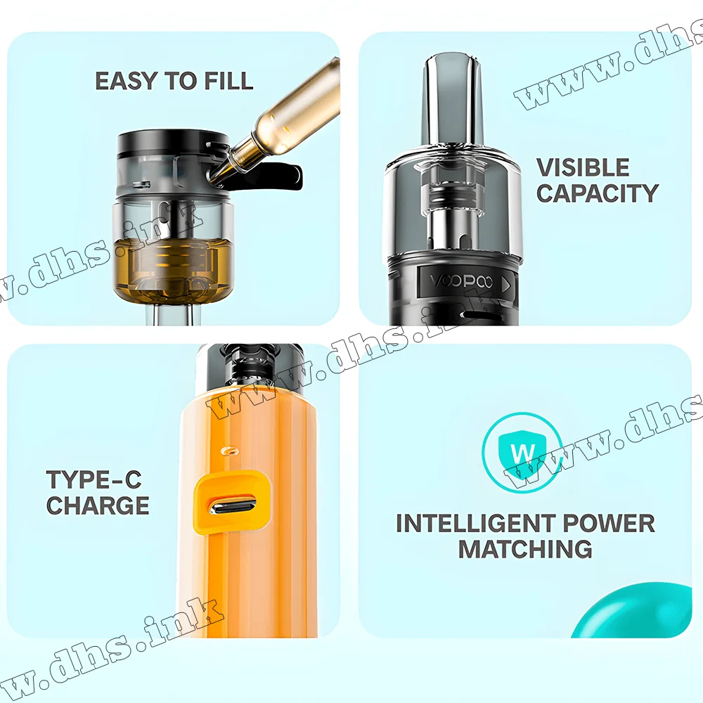 Многоразовая электронная сигарета - Voopoo Doric Q Pod Kit 800 мАч (Primrose Yellow)